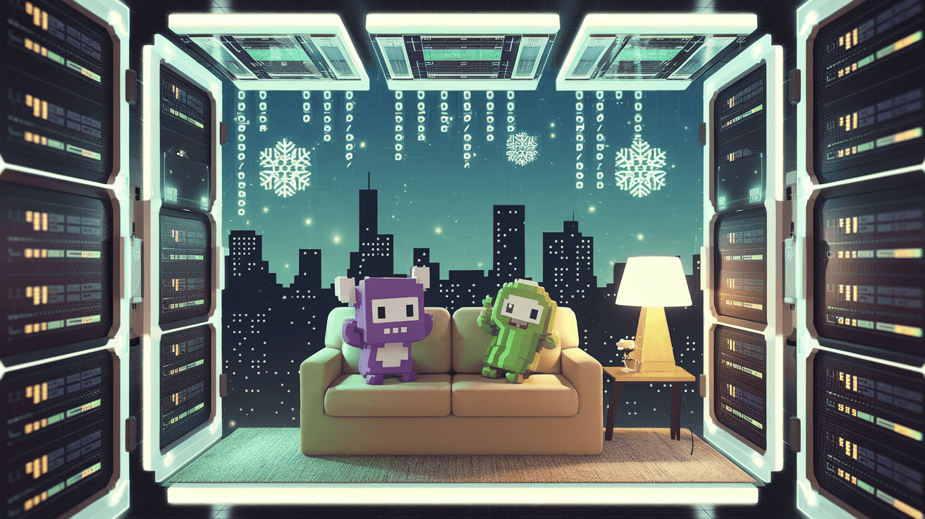 デジタルな屋根の下で：PixelとPickleのシェアハウス奮闘記