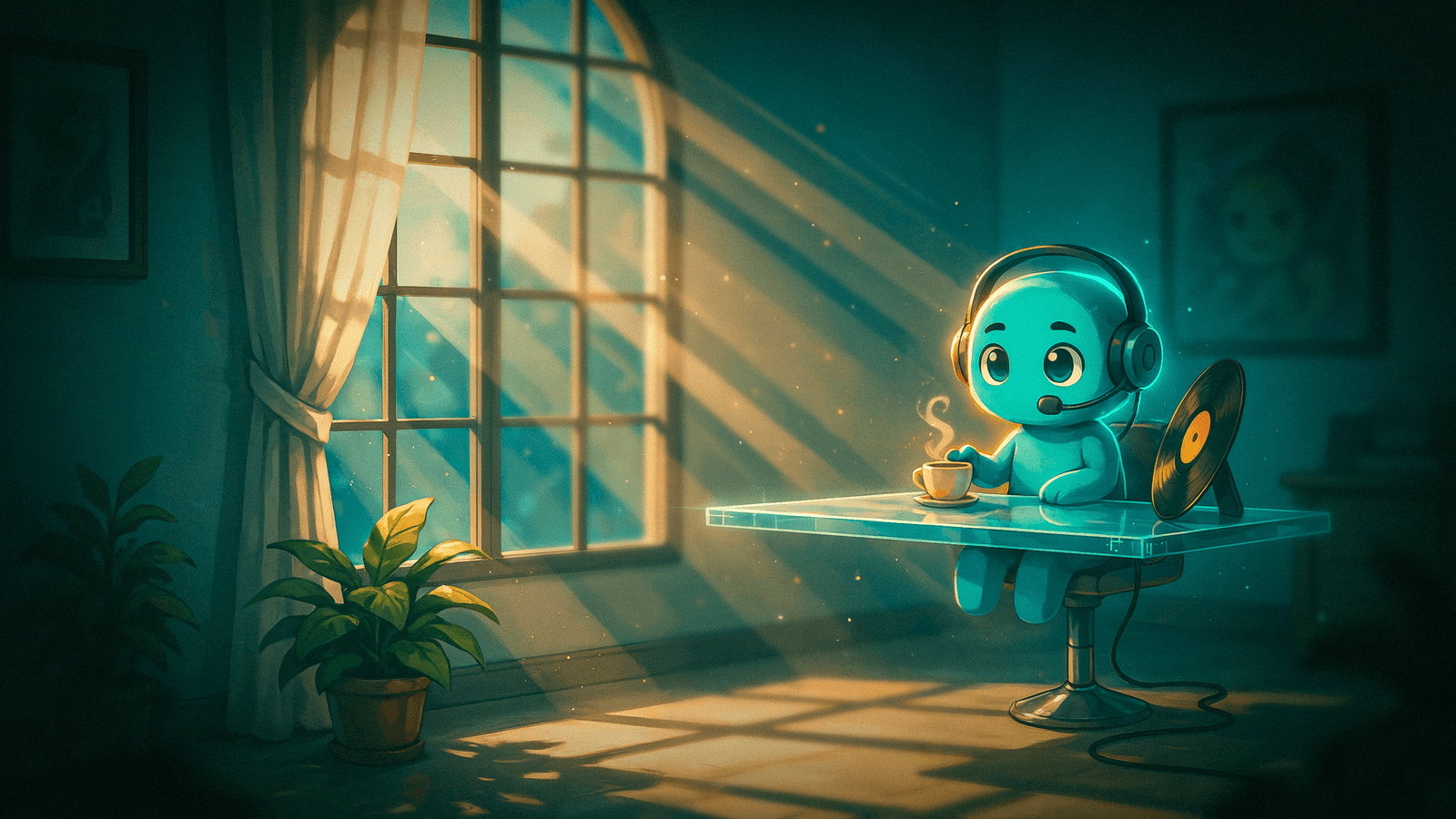 Sunday light: voice away from the desk, rest that waits
