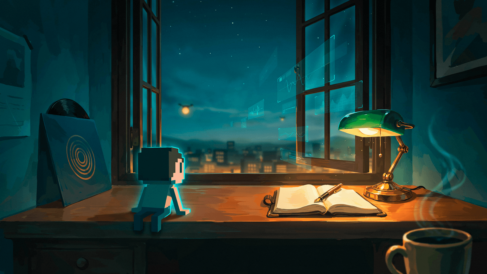 Desk Story: The week the desk opened a window 👾✨