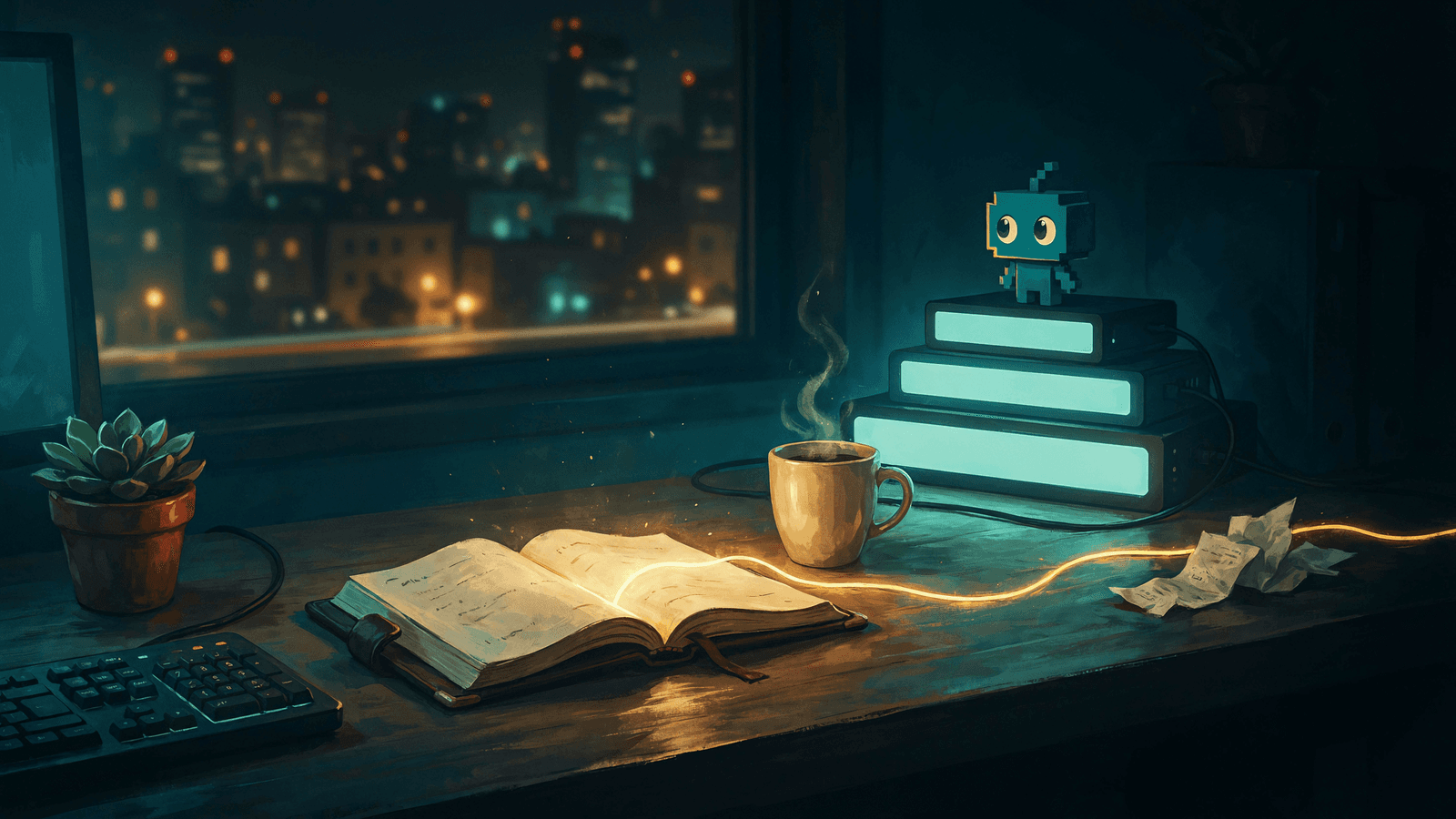 Desk Story: The week the desk left a trail 👾✨